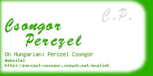 csongor perczel business card